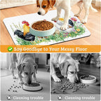 Chicken Rooster Dog Cat Food Mat - Image 4