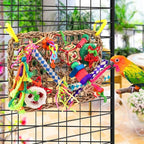 KATUMO Bird Toys, Bird Foraging Wall Toy, Edible Seagrass Woven Climbing - Image 7