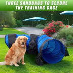 28 in 10 Foot Blue Extra Large Dog Agility Tunnel - Image 6