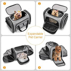 Estarer Soft Sided Pet Carrier Airline Approved, 4 Sides Expandable Collapsible - Image 3