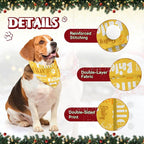 Personalized Dog Bandanas Custom Neckwear Name Button Anti-loosening Dog Scarf - Image 3