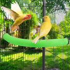 U Shape Parrot Perch Stand Toy Bird Platform Sand Paw Grinding Clean Stick - Image 2