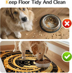 Cat Feedings Mats 20x12 inch Golden Cat Print Pet Bowl Placemat Non Slip Mat - Image 8