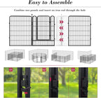 Dog Playpen, 40 inch 8 Panels Dog Fence Outdoor Heavy Duty Dog Pen - Image 4
