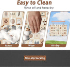 Cute Cat Toy Print Dog Food Mat - Image 4