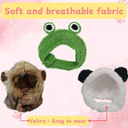 3pcs Hat for Cat Animal Costume Pack, Lion Head for Cats, Cat Panda Costumes - Image 2