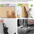 4 PCS Carpet Cat Scratching Mat Sisal, 15.7 x 7.8 inch Natural Sisal Cat - Image 7