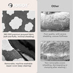 JOEJOY Donut Large Dog Bed, Cute Round Calming Dog Bed - Image 3