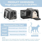 Petsfit 19"X12" X12" Expandable Pet Carrier, Square Expansion Reduces Pet - Image 3