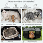 Dark Grey Puppy Playpen for Large Dog Cat, Dogs Tent Crates Cage Indoor/Outdoor - Image 4