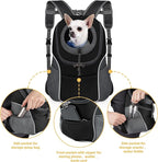 WOYYHO Pet Dog Carrier Backpack Small Dog Front Backpack Ventilated Dog Carrier - Image 4