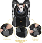 WOYYHO Pet Dog Carrier Backpack Small Dog Front Backpack Ventilated Dog Carrier - Image 4