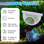Floating Betta Hide & Shrimp Cave – 3D Printed Aquarium Hammock - Image 7