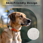 Plutus Pet Genuine Leather & Hemp Dog Collar – Adjustable Heavy Duty Pet Collar - Image 4