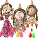 Bissap 3PCS Bird Parrot Foraging Shredder Hanging Toys Sola Balls by Bissap