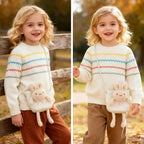 Simplee kids Baby Girl Knit Sweater - Image 2