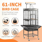 VINGLI Bird Cage with Rolling Stand - Image 2