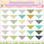 Aliceset 180 Pack Easter Dog Bandana Bulk, Easter Bandanas - Image 3