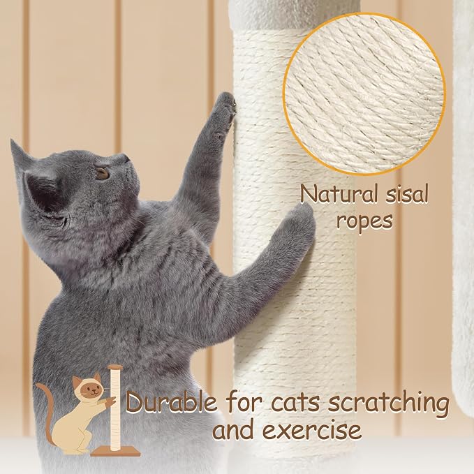 Yaheetech Cat Tree, 33.5in Cat Tower - Image 5