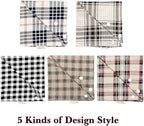 Fall 5PCS Dog Bandanas with Button - Image 5