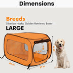 Beatrice Home Fashions Portable, Collapsible, Pop Up Kennel Travel Cat and Dog - Image 2