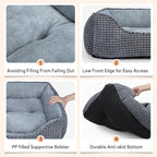 MIXJOY Dog Beds for Medium Dogs Washable, Rectangle Pet Bed Medium Size Dog - Image 4