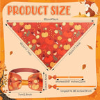 Sanwuta 50 Pcs Thanksgiving Fall Dog Bandanas Bulk and Collar Bow Ties Set 25 - Image 3