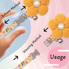 Large Dog Collar with Flower, Dog Collars - Image 6