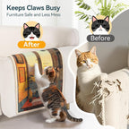 3-in-1 Sisal Cat Scratcher Mat 23.6x15.7 – Durable Scratch Rug - Image 6