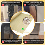 Jute 78.7"x15.8" Trimmable Cat Scratching Mat - Image 3