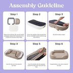 LE SURE Cute Dog Bed Medium Size Dog, Orthopedic Waterproof Medium Pet Beds - Image 6