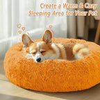 JOLLYVOGUE Calming Dog Bed Medium Size Dog, Anti-Anxiety Donut Medium Pet Bed - Image 4
