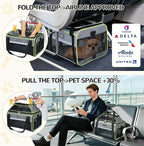Lekereise Top-Expandable Pet Carrier 17x11x9.5 Inch Alaska Hawaiian Airline - Image 2