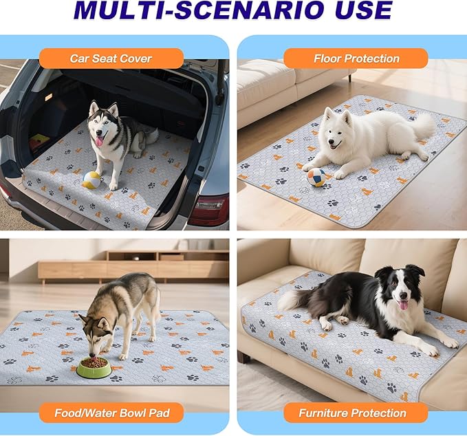 Washable Pee Pads for Dogs, 1 Pack Absorbent Reusable Training Dog Pads Pet - Image 5