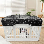 PJYuCien Dog Playpen Mesh Top Cover, Fits 36 Inch 4 Panels Regular Square - Image 8