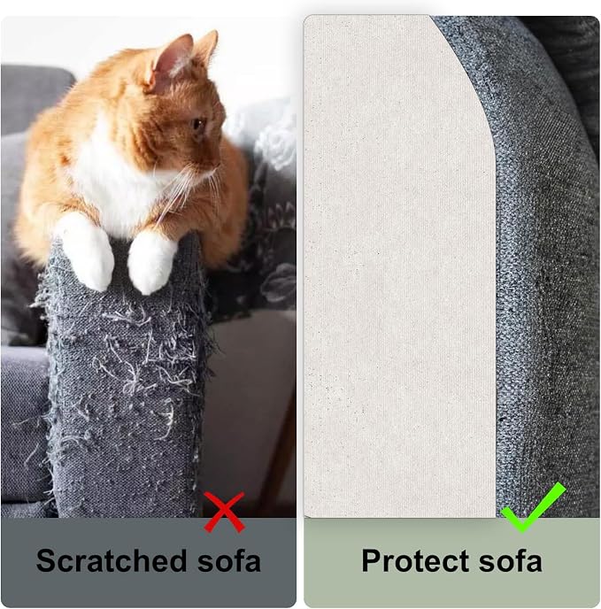 Cat Scratch Couch Furniture Protector, Adhesive Cat Scratch Pad Deterrent - Image 3