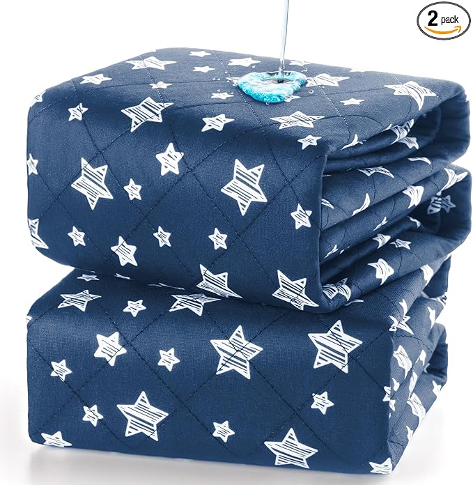 Waterproof Bed Pads Washable, Absorbent Chuck Pads by Moonsea