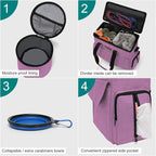 Modoker Dog Food Tote Bag, Airline Approved Pet Gear Travel Set Portable Diaper - Image 4