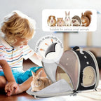 Back Expandable Backpack for Small Animals, Portable Travel Bag Breathable Pet - Image 4
