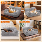Gimars Upgrade Large Cat Bed for Indoor Cats -Added 10% More Stuff Sponge - Image 7