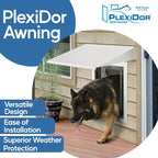 Plexidor Performance Pet Doors Universal Pet Door Awning - Image 5