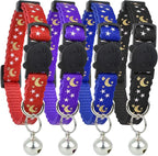 Cat Collar Stars and Moon, Reflective by BemixPets