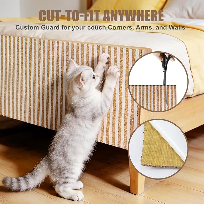 Natural Cork-Cat Scratch mat Upgraded-Cat Scratch Pad Rug-cat Couch - Image 3