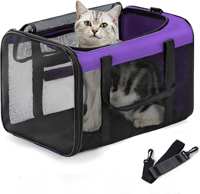 Cat Carrier Bag, Soft-Sided Pet Carriers by Conlun