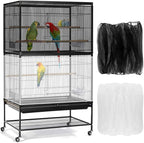 Bissap 2 PCS Bird Cage Seed Catcher, 59-90'' Universal Birdcage Net Nylon by Bissap