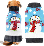 Pet Christmas Dog Sweaters Cute Animal Snowman Printed Puppy Xmas Costumes by DOGGYZSTYLE