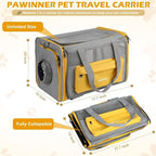 Pawinner Cat Carriers, 17.7"x13"x13" Collapsible Pets Travel Carriers Dog - Image 4