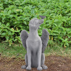 Angel Figurine Memorial Pet Puppy Dog Butterfly Stone Statue - Image 6
