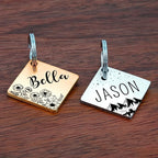 Ultra Joys Stainless Steel Pet ID Tag Dog Name Tags Personalized Front and Back - Image 2