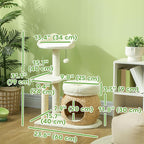 PawHut 31" Cat Tree, Cat Tower for Indoor Cats - Image 7